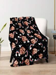 1件定制法兰绒人脸毯，个性化趣味人脸毯，个性化圣诞礼物毯，拼贴床品毯，送给朋友的闺蜜人脸毯，送给家人、他、她、男朋友、女朋友、爸爸、家人、妈妈、朋友的礼物，适合周年纪念、毕业、乔迁、婚礼、生日等场合，可用于沙发、床、汽车、茶室、卧室、客厅、办公室等场所。 - 款式7 - 查看 3