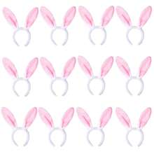 1pc Soft Pink Faux Fur Bunny Ear Headband, 11.81 Inches - Ideal For Women Easter Celebrations And Theme Events, Celebratory Headband | Whimsical Style | Soft Texture