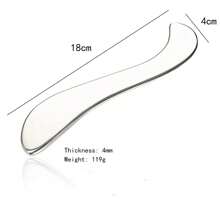 Stainless Steel Muscle Scraper Tool, Myofascial Release Tool For Back And Legs, Soft Tissue Massage Tool - Silver - View 7