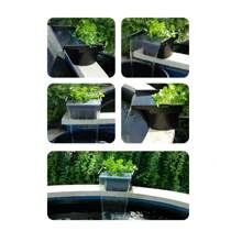 AllPondSolutions All Pond Solutions Pond Waterfall With Built In Filtration - 40cm - Ideal For Small Ponds - Efficient Filtration - Sturdy Design With Easy Installation - Black - View 3