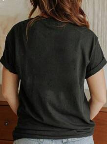 One More Time From Top, 5,6,7,8 Funny Dance Teacher T-Shirt T-Shirt.Women's Casual Short Sleeve Crew Neck T-Shirt For Spring & Summer - Comfortable, Relaxed Fit, Printed Graphic Tee For  Sport Lovers=TrendScape