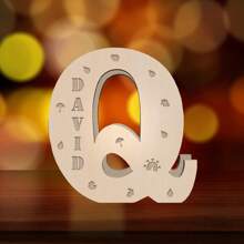 1 Piece, Custom Name Letter Night Light, 11 Inch Creative Luminous A-Z Letter Light, Big Hair Letter Logo LED Sign Number Sign, Suitable For Night Light Home, Bar, Christmas Light, Birthday, Party, Wedding, Decorative Digital Shape Light