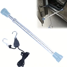 Besper 1 Conjunto de Kit de herramientas de barra de soporte de capó de aleación de aluminio, barra de soporte frontal del capó, adecuado para herramientas de reparación de capó de automóvil, accesorios de herramientas de reparación de automóviles (Plata)