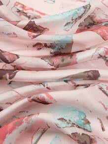 1pc Simple Floral Printed 70cm Square Scarf, New Arrival Spring Women Bandana Versatile Waist Belt Bag Accessory Head Wrap Headband Fashion Neckerchief