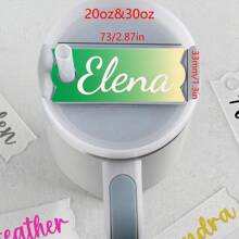 Personalized Acrylic Name Cup Tag,Custom Script Lettering For Tumbler Accessory, Creative Drinkware Decoration, Ideal Birthday Gift 1pc Multi-Functional, Easy To Clean,Reusable,Ornamental Exquisite