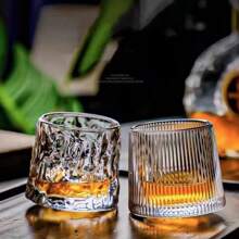 Glass Glass Revolving Glass Household Glass Water Glass Glass Wine Glass Bar Beer Glass Gyro Whiskey Glass Revolving Glass