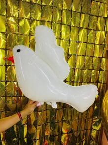 Lecute 5 Globos Paloma Bautizo Primera Comunion Confirmacion Boda - Blanco - Ver 3