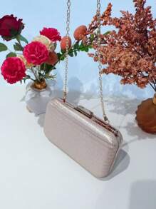Bolsa Tiracolo / Carteira Feminina  Para Festa / Banquete / Casamento WT168-181 - Champanhe - Visão 6