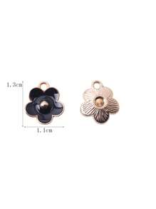 20 pièces Pendentifs de breloque à fleurs 3D stylisés en alliage de zinc gravé, pour collier, bracelet, boucle d'oreille, accessoires de bijouterie DIY
