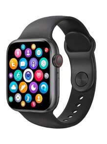 Pack Reloj Inteligente Cuadrado + Auriculares Bluetooth Inalámbricos, Smartwatch con Llamadas Bluetooth, Multi Modos Deportivos, Monitor de Salud Sueño Ritmo Cardíaco, Notificaciones Mensajes Llamadas, Compatible Android e iOS Regalo Ideal - 1 reloj inteligente - Ver 1