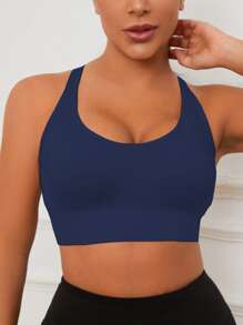 3pcs Women's Multi-Color Seamless Adjustable Padded Comfortable Breathable Anti-Shock Sports Yoga Bras
