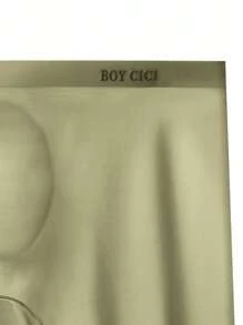 3 piezas Calzoncillos deportivos y de fitness para hombres con transparencia que expone los glúteos, de seda de hielo con estampado de letras, de cintura baja, sin costuras / Pantalones de 4 esquinas