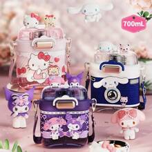 Sanrio Sanrio (17,59 oz/520 ml) Dubbele drinkfles Waterfles Geen BPA - Hoge temperatuurbestendigheid - Nieuw materiaal TRITAN - Voor sport, kantoor, kamperen, voor vriendin, voor verjaardag, kind, voor Kerstmis