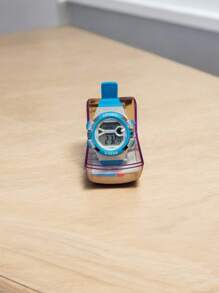 1 Pza Sport Watch, Unisex Sports Watch, Ideal For Women And Children, Wr 50M, Splashproof Sports Watch. - 藍色 - 查看 2