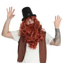 Adults Mr. Gum Inspired Costume Set – Quirky Storybook Character Outfit For Fancy Dress & Cosplay - Brown/White - View 1