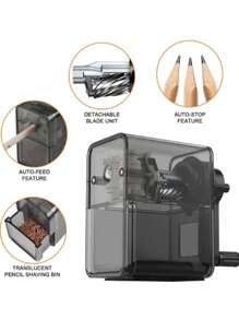 1PC Pencil Sharpener, Manual Pencil Sharpener With Stronger Helical Blade To Fast Sharpen For Kids, School, Classroom, Home, Artists, Ideal For Colored/Art Pencils