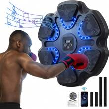 Wall Mounted Musical Boxing Machine Portable Release Pressure Boxing Device Kicking Sparring Training Gear - Black - View 1