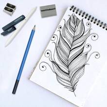 33-Piece Pro Drawing Kit - Premium Sketching Pencils Set With Charcoal Pencils, Charcoal Stick, Sharpener, And Portable Zippered Travel Case For Artists, Designers, And Students