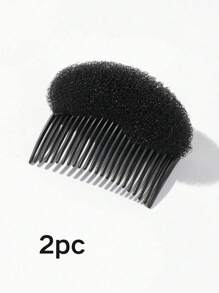 1个/2个装女士海绵发垫，蓬松丰盈发垫，魅力增发器，发髻造型器，发髻造型工具，最佳圣诞礼物，女士配饰，美发造型套装，家居美发配件 - 彩色 - 查看 17
