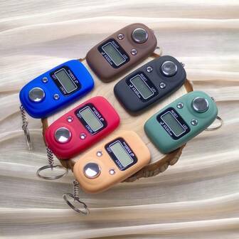 2pcs-3pcs-4pcs-5pcs-6pcs-12pcs Middle East Arab Electronic Ring Counter, Handheld LED Display Ring Counter For Meditation, Yoga, Exercise, Prayer Counting