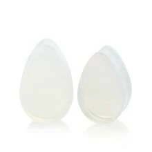 1 Pair Retro Bohemian Style Flat Teardrop Natural Stone Ear Gauges, Piercing Jewelry Suitable For Daily Wear, Christmas & Thanksgiving Gift (Please Note Size Guide When Purchasing)