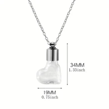 1 Peça Colar Gargantilha de Jóia Unissex com Pingente de Frasco de Perfume de Cristal Abrível em Gota D'água e Frasco de Sangue, DIY
