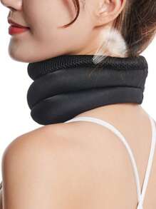 1pc Outdoor Fitness Sports 3-Section Breathable Neck Support Brace, Foamculli Neck Shoulder Protector Neck Wrap Support, Fashionable Spring/Summer Sports Protection Gym Accessories