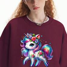 1/2/3pcs Rainbow Unicorn Heat Transfer Stickers, Cartoon Theme, Washable And Easy To Use, Suitable For DIY T-Shirts, Hoodies, Jeans, Backpacks, Handbags, Pillows And Vintage Baseball Caps, Ideal For Holiday Decorations