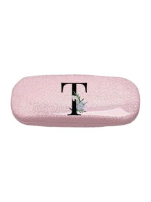 1pc Y2k Style Glitter Star Glasses Case With Daisy Flower Black Letter A-Z Pattern, Novel, Stylish And Simple Design, Convenient And Portable, With Waterproof And Dustproof Function (Small Size, Made Of Plastic Material). Initial Glasses Case