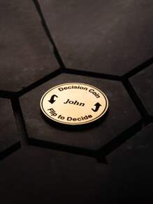 1PC1 Customized Metal Decision Coins - Creative Gifts With Personalized Children's Names, Birth Commemorative Coins Boys Girls Birthday Gifts - Multicolor - View 5