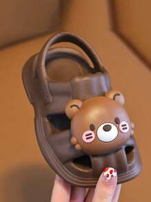 1 双 EVA 男童夏季凉鞋，新款软底儿童沙滩鞋，男童休闲拖鞋适合夏季 - 棕色 - 查看 5