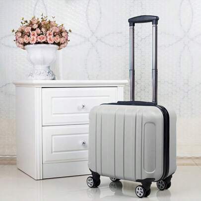 Valise de bagage à main légère, mini malle trolley mode à roulettes multi-directionnelles, valise de voyage avec serrure à code pour hommes et femmes