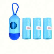 Bolso cambiador de cochecito de bebé con dispensador de bolsas para pañales desechables, dispensador colgante de bolsas de basura para cochecito de bebé con 3 rollos de bolsas de basura