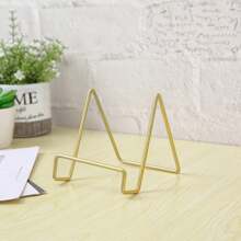 1 Pc Metal Tray Award Medal Photo Frame Art Craft Display Stand Holder Pedestal Gifts Birthday Graduation