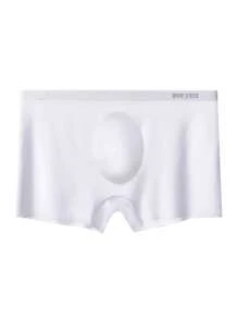 3 piezas Calzoncillos deportivos y de fitness para hombres con transparencia que expone los glúteos, de seda de hielo con estampado de letras, de cintura baja, sin costuras / Pantalones de 4 esquinas