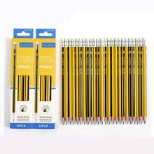 purespirit 12/24 支预削尖 HB 石墨铅笔 木壳铅笔 带橡皮擦 适合学生成人学校、办公室返校 - 黑色 - 查看 14