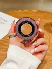 1 pieza Soporte de teléfono inalámbrico de carga magnética plegable y con adhesivo, con diseño minimalista y brillante, compatible con iPhone 11 12 13 14 15 Pro Max, S24 S23 S22 S21 Ultra, iPhone y teléfonos Android, ideal como regalo de cumpleaños para familia y amigos, incluye anillo para los dedos y accesorios para teléfono