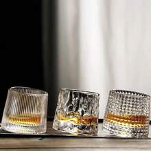 Glass Glass Revolving Glass Household Glass Water Glass Glass Wine Glass Bar Beer Glass Gyro Whiskey Glass Revolving Glass