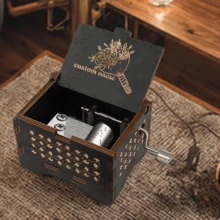 1 pieza, Caja de música personalizada con estilo de San Valentín, Caja de música personalizada, Dispositivo de melodía de metal personalizado, Caja de música grabada clásicamente, Caja con tema musical, Regalo para amigos, Regalo de San Valentín para amigos cercanos