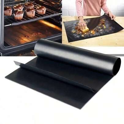 2 Pieces Oven Liner Set, Easy Cleaning And Protection. Non-Stick, Heat-Resistant Baking Mats Suitable For Oven/Stove Bottom, Fit For Home And Outdoor Camping BBQ