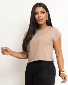 Basic Cropped Modeling With Perfect Fit Factory Price Get Yours Now - Beis - Ver 3