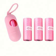 Bolso cambiador de cochecito de bebé con dispensador de bolsas para pañales desechables, dispensador colgante de bolsas de basura para cochecito de bebé con 3 rollos de bolsas de basura