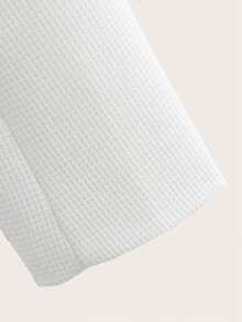 Spring & Autumn Metal Buckle Lapel Jacket, Minimalist & Stylish, Suitable For Summer - White - View 6