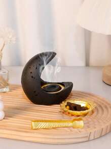 1pc/Set Nordic Rama Aromatherapy Stove, Creative Incense Stove Clip, Desktop Ornament Sandalwood Incense Incense Fragrance Dispelling Aromatherapy Stove Rama Gift, Stars, Moon, Lantern Gifts Birthday Graduation