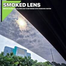 Tape-On Window Visor Shade Vent For Sun And Rain Deflection - Custom Fit For 2008-2012 Chevy Malibu - Default - View 4