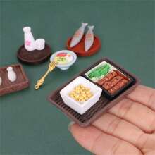 1 Set Of 13 Pieces Japanese Ramen, Mackerel And Sake Themed Kitchen Scene Accessories & Miniature Models - Various - View 2