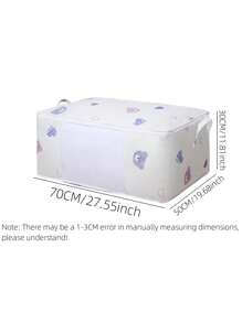 1pc Cute Bear Children's Room Bedding Storage Bag, Large Capacity Clothes & Toys Organizer, Moving Packing Bag, Dust & Moisture Proof - Multicolor - View 14