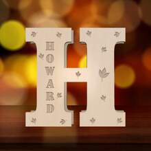 1 Piece, Custom Name Letter Night Light, 11 Inch Creative Luminous A-Z Letter Light, Big Hair Letter Logo LED Sign Number Sign, Suitable For Night Light Home, Bar, Christmas Light, Birthday, Party, Wedding, Decorative Digital Shape Light