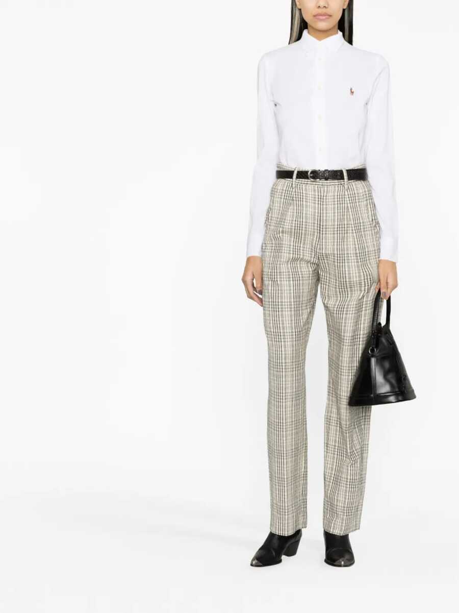 Polo Ralph Lauren - Women Oxford LS Heidi Skinny Long Sleeve Knitwear - trắng - Xem 1