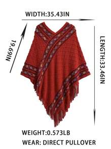 A Diamond Check Court-Style Cape Is Perfect For Decorating A Knitted Coat In Spring